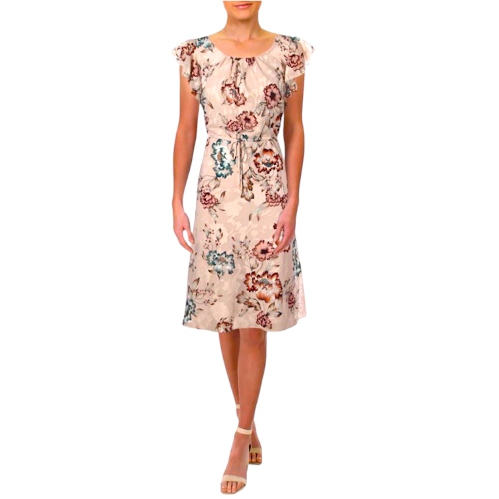 Ralph Lauren Womens Floral Fit & Flare Midi
Dress size 4